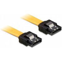 DeLOCK 0.1m SATA M/M SATA-kabel 0,1 m Geel - thumbnail