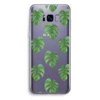 Monstera leaves: Samsung Galaxy S8 Plus Transparant Hoesje