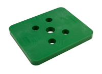 GB drukplaat zonder sleuf 10mm groen; 48 stuks per zak | 48 stuks - 3491100048