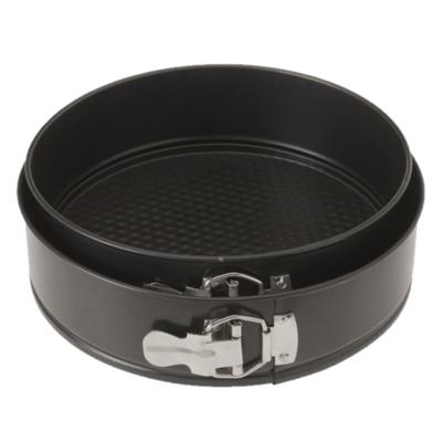 Set van 2x taart bakvorm/springvorm met anti-aanbak laag zwart 24 en 26 cm