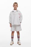 Kort gestreepte broek - WHITE - 9/10