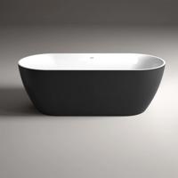 Vrijstaand Bad Sanilux Moon 180 cm Zwart Wit Sanilux