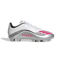 adidas F50 Messi Club Gras / Kunstgras Voetbalschoenen (MG) Kids Wit Zilver Rood