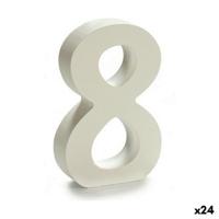 Cijfer Pincello 8 Wit 2 x 16 x 14,5 cm (24 Stuks)