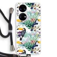 Tukans: Huawei P50 Transparant Hoesje met koord Tukans: Huawei P50 Transparant Hoesje met koord