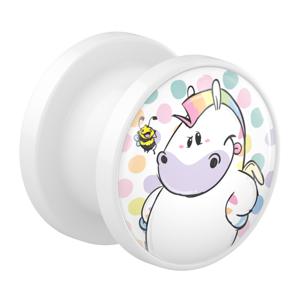 Tunnel met Chubby Unicorn Design Acryl Tunnels & Plugs