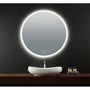 Badkamerspiegel Casajoy Bright 90cm Rond Ledverlichting en Anticodens