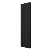 Vipera Mares dubbele handdoekradiator 47 x 180 cm centrale verwarming mat zwart zij- en middenaansluiting 1821W - thumbnail