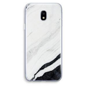 Elegante marmer: Samsung Galaxy J3 (2017) Transparant Hoesje