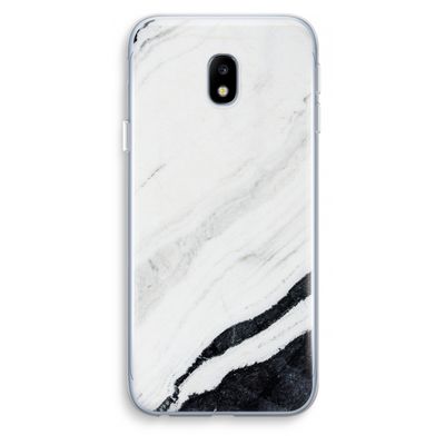 Elegante marmer: Samsung Galaxy J3 (2017) Transparant Hoesje