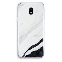 Elegante marmer: Samsung Galaxy J3 (2017) Transparant Hoesje