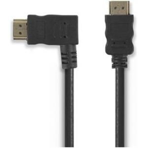 High Speed HDMI-Kabel met Ethernet | HDMI-Connector - HDMI-Connector Links Haaks | 1,5 m |