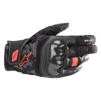 ALPINESTARS SMX Z Drystar Gloves, Tussenseizoen motorhandschoenen, Zwart-Rood Fluo - thumbnail