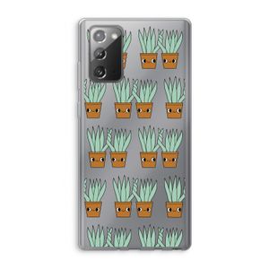 Sansevieria: Samsung Galaxy Note 20 / Note 20 5G Transparant Hoesje