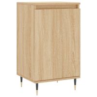 The Living Store Dressoir - Sonoma Eiken - 40x35x70cm - Bewerkt Hout en Metaal - thumbnail