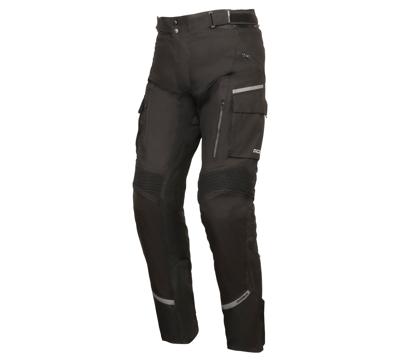 MODEKA Trohn Pants, Textiel motorbroek heren, Zwart Lang