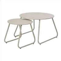 Ambiance bijzettafel set rond beige