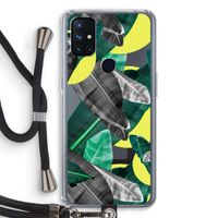Fantasie jungle: OnePlus Nord N10 5G Transparant Hoesje met koord