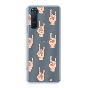 Rock: Sony Xperia 5 II Transparant Hoesje