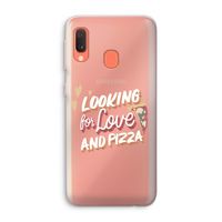 Pizza is the answer: Samsung Galaxy A20e Transparant Hoesje