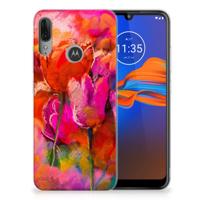 Smartphone hoesje Motorola Moto E6 Plus Tulips