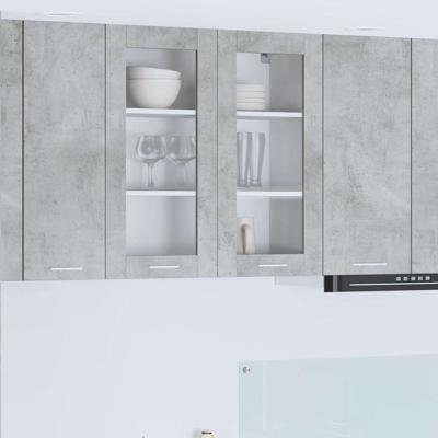 Hangkast Riga Beton Grijs 80 x 31 x 80 cm Bewerkt hout Hangkast Riga Beton Grijs 80 x 31 x 80 cm Bewerkt hout