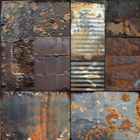Industriële stijl tegels behang
