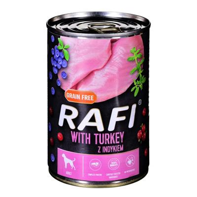 Dolina Noteci Rafi met kalkoen, cranberry en bosbes - nat hondenvoer - 400g