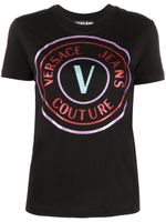 Versace Jeans Couture t-shirt à logo imprimé - Noir