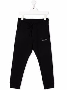 DSQUARED2 KIDS pantalon de jogging en coton à logo imprimé - Noir