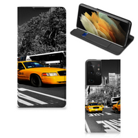 Samsung Galaxy S21 Ultra Book Cover New York Taxi