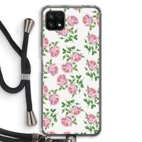 Kleine roosjes: Samsung Galaxy A22 5G Transparant Hoesje met koord