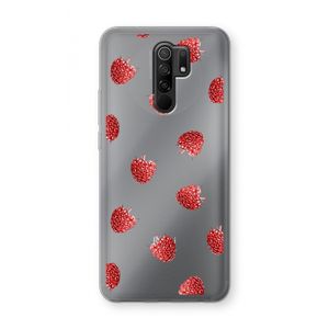 Framboosjes: Xiaomi Redmi 9 Transparant Hoesje