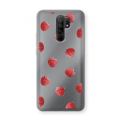 Framboosjes: Xiaomi Redmi 9 Transparant Hoesje