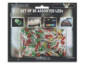 Whadda K/LED1 LED-assortiment Groen, Rood, Geel 3 mm, 5 mm