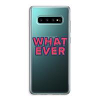 Whatever: Samsung Galaxy S10 Plus Transparant Hoesje - thumbnail