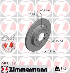 Remschijf Coat Z 250139220