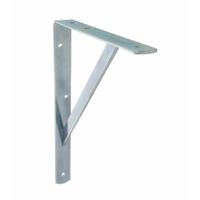 AMIG Plankdrager/planksteun van metaal - gelakt zilver - H300 x B225 mm - Tot 260 kg