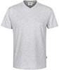 Hakro 226 V-neck shirt Classic - Mottled Ash Grey - S