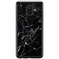 Samsung Galaxy A6 2018  hoesje - Marmer zwart