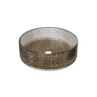Riho Glamour Waskom - 35.5x35.5x11cm - glas - Gold (goud) W047001311 Riho Glamour Waskom - 35.5x35.5x11cm - glas - Gold (goud) W047001311