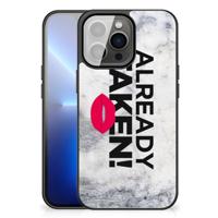 iPhone 13 Pro Max | Telefoon Hoesje | met tekst Already Taken White