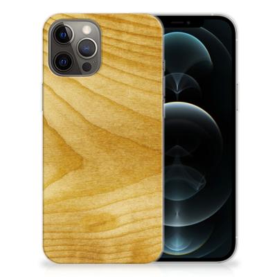 iPhone 12 Pro Max | Bumper Hoesje | Licht Hout
