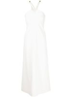Rosetta Getty robe longue à dos nu - Blanc