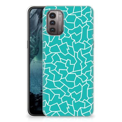 Nokia G21 | G11 | Hoesje maken | Cracks Blue