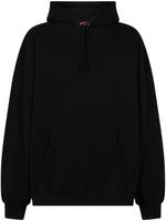 Supreme logo-appliqué cotton hoodie - Noir - thumbnail