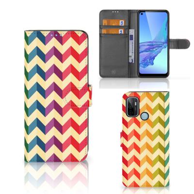 OPPO A53 | OPPO A53s | Telefoon Hoesje | Zigzag Multi Color OPPO A53 | OPPO A53s | Telefoon Hoesje | Zigzag Multi Color