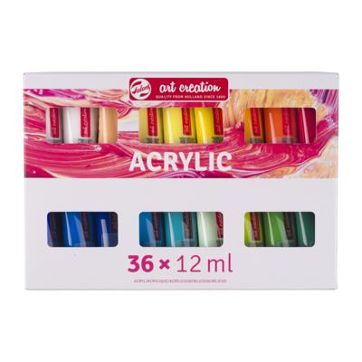 Acrylverf talens art creation set 36 kleuren