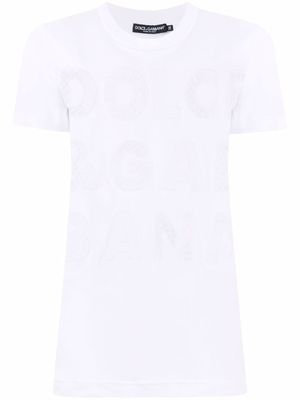Dolce & Gabbana t-shirt à logo - Blanc