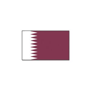 Gevelvlag/vlaggenmast vlag Qatar 90 x 150 cm   -